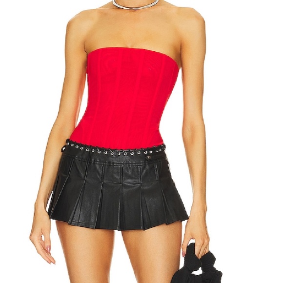 Miaou Libra Corset - Red - Picture 4 of 6